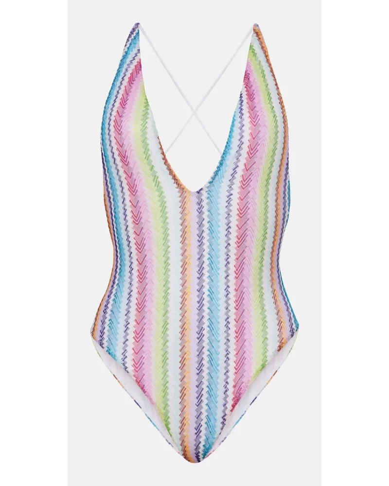 Missoni Costume intero a zig-zag Multicolore