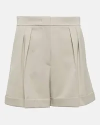 Max Mara Shorts Bormida in gabardine di lana Beige