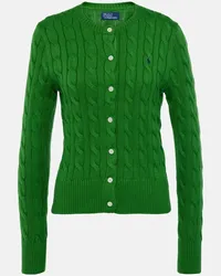 Ralph Lauren Cardigan in cotone a trecce Verde