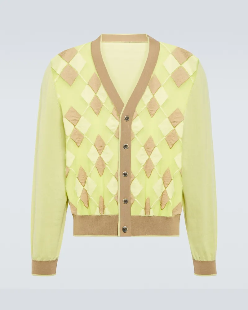 Jacquemus Cardigan Le Cardigan Toledo in jacquard Verde