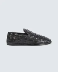 Bottega Veneta Slippers Sunday in pelle Intrecciato Nero