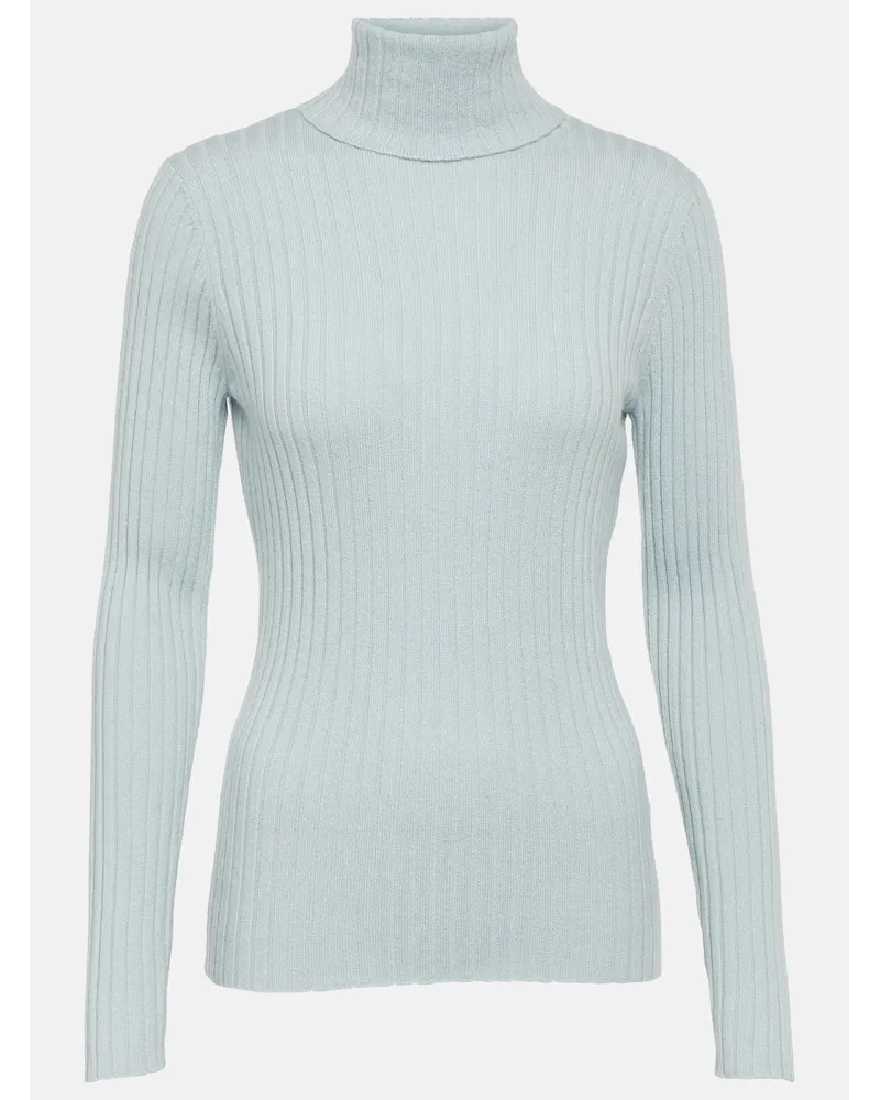 Jardin des Orangers Dolcevita in cashmere in maglia a coste Blu