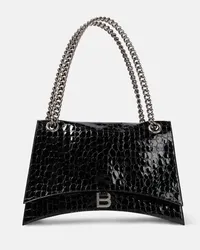 Balenciaga Borsa a spalla Crush Large in pelle Nero