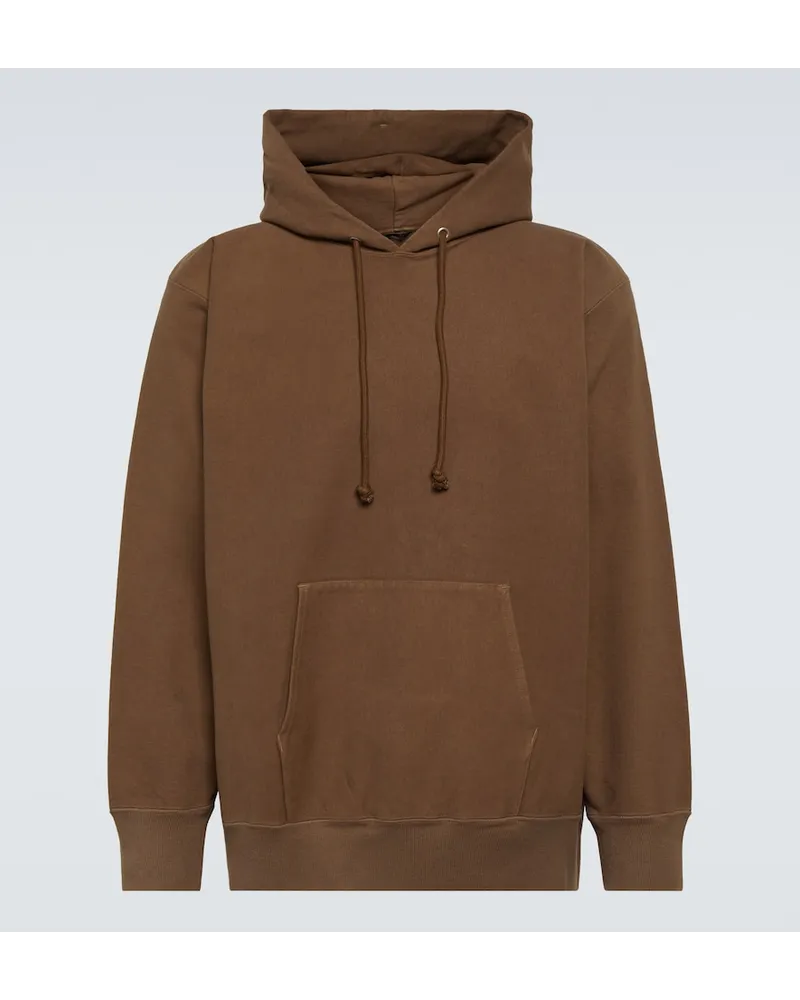 AURALEE Felpa oversize in misto cotone Marrone