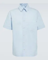 Nanushka Camicia Adam in cotone Blu