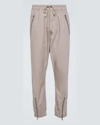 Rick Owens Pantaloni in popeline di cotone Bianco