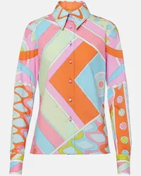 Emilio Pucci Camicia Vivara in cotone Multicolore