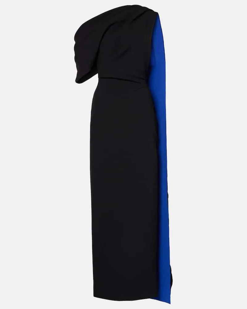 Roksanda Ilincic Abito lungo Maite in crÃªpe Nero