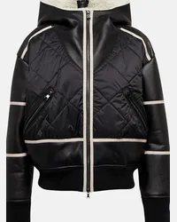 Bogner Giacca Lomi in pelle con shearling Nero