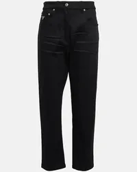 Prada Jeans regular cropped a vita media Nero