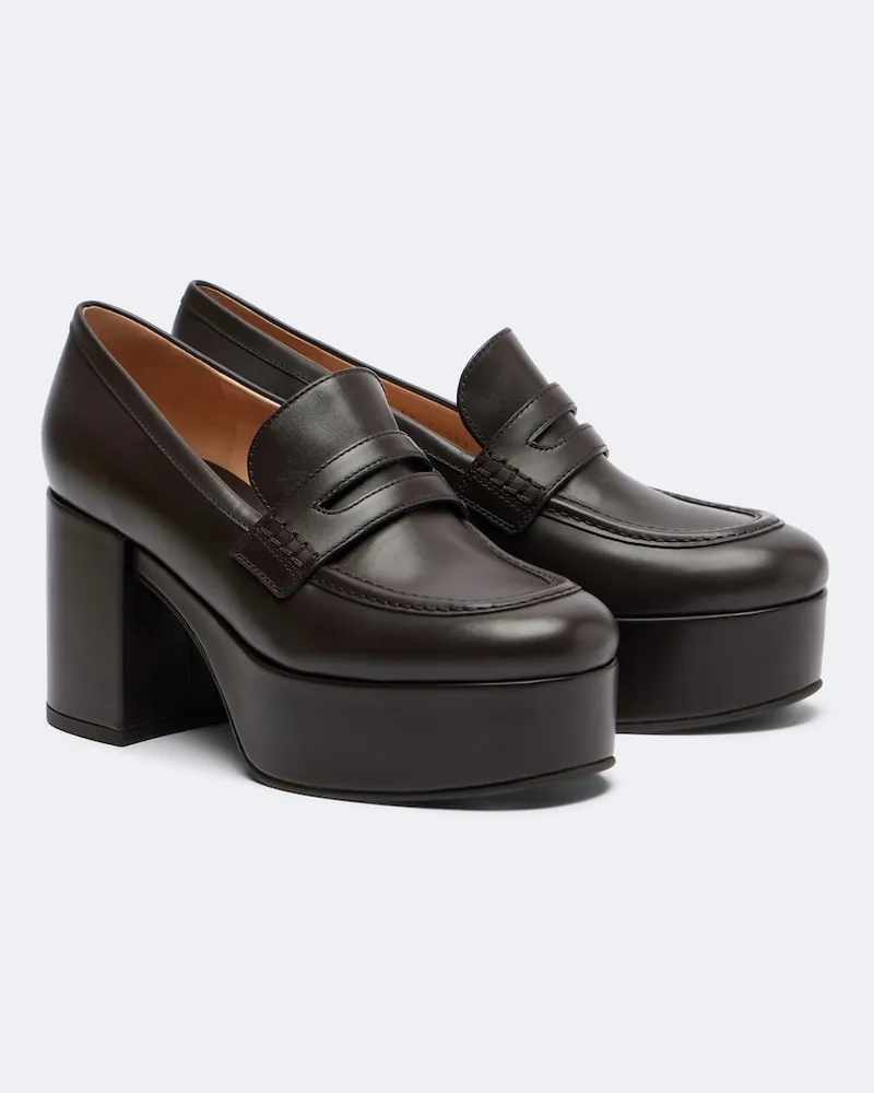 Gianvito Rossi Pumps Jenna in pelle Marrone