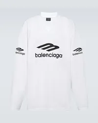 Balenciaga Top oversize 3B Sports Bianco