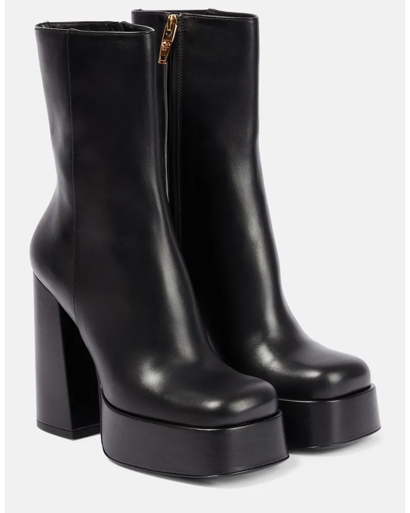Versace Stivali Medusa Aevitas con plateau Nero