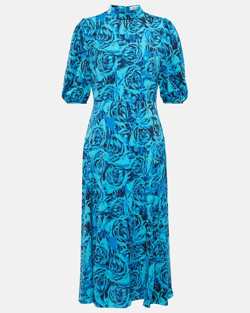 Diane von Furstenberg Abito midi Nella in crÃªpe Blu