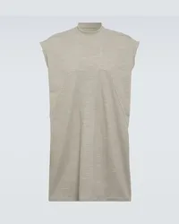 Rick Owens Tank top in jersey di cotone Beige