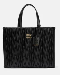 Miu Miu Borsa in pelle matelassé Nero