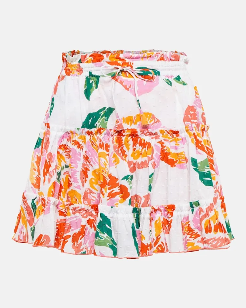 Poupette St Barth Minigonna Clara in cotone con stampa Multicolore