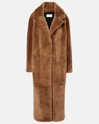 Yves Salomon Cappotto in shearling Marrone