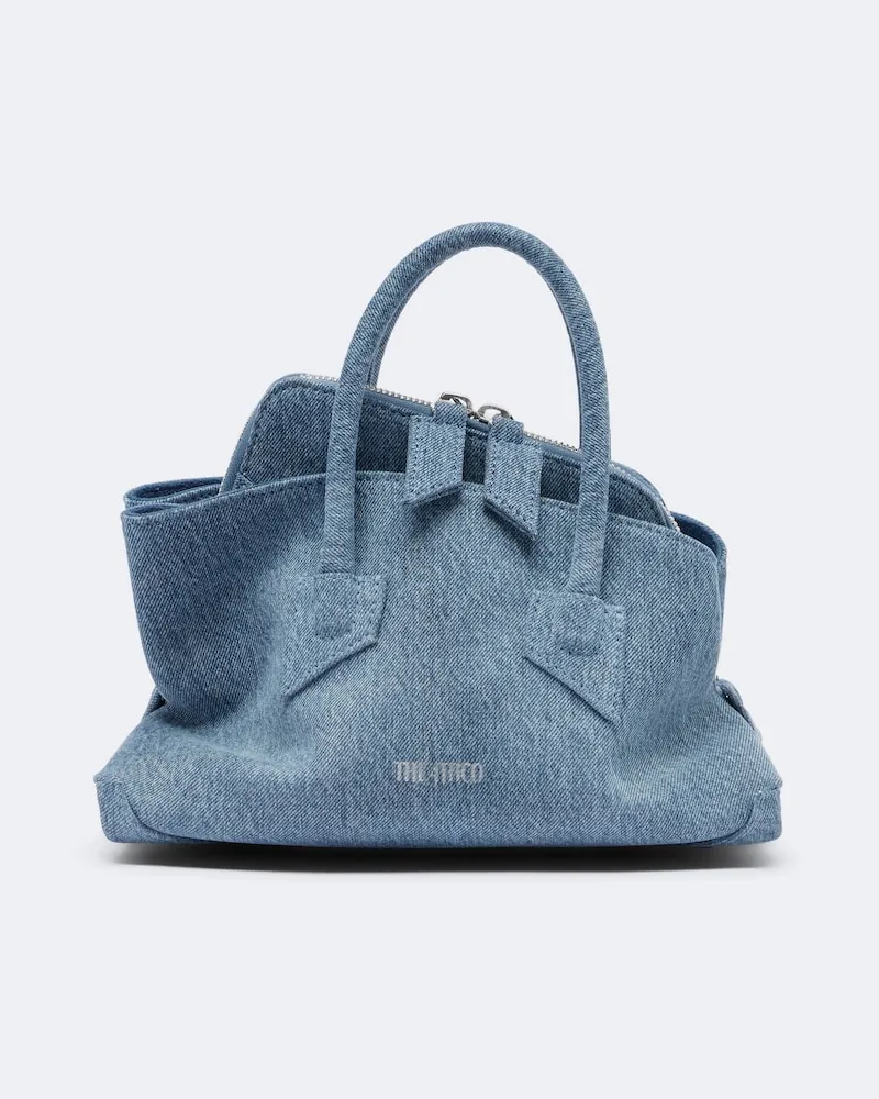 ATTICO Borsa a mano La Passeggiata Mini in denim Blu