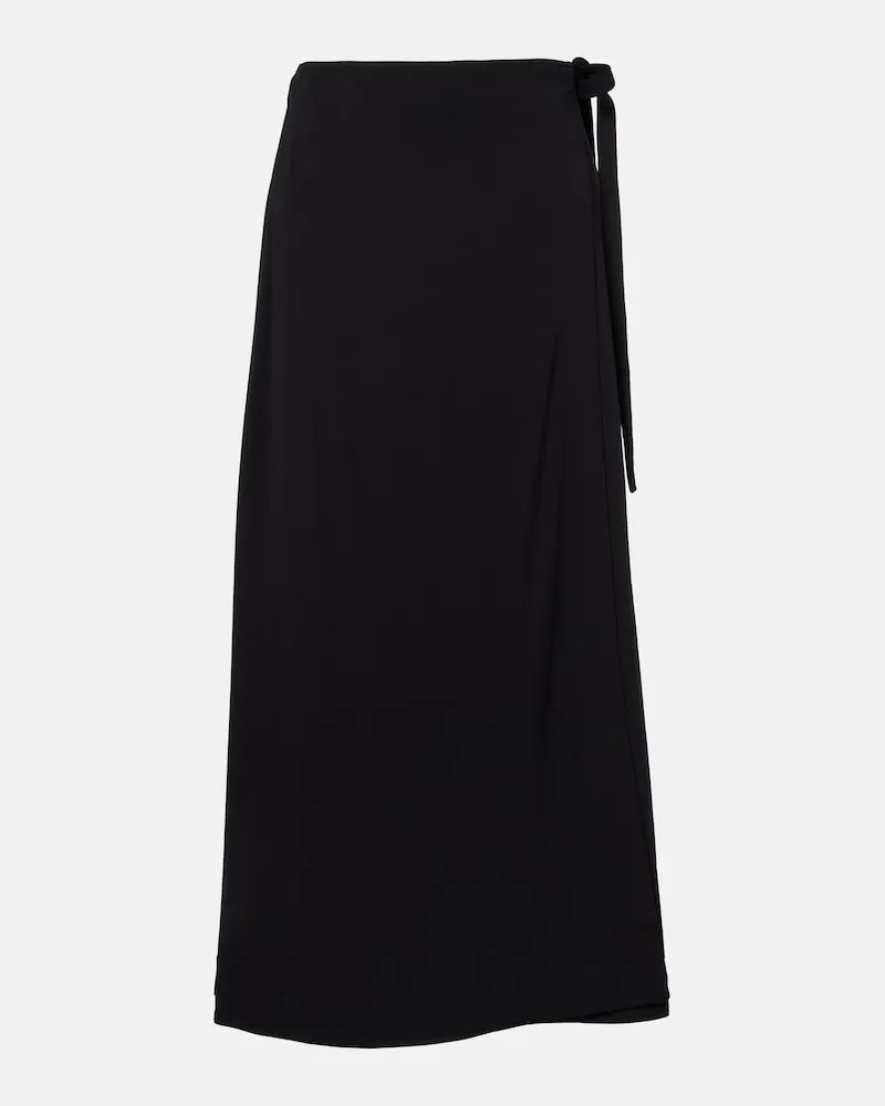 Totême Gonna a portafoglio in jersey Nero