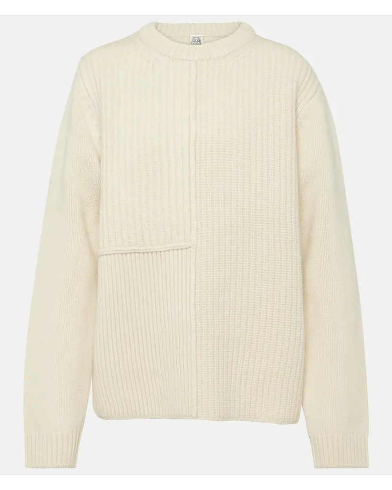 Totême Pullover in lana Bianco