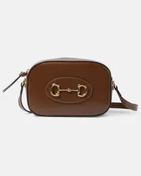 Gucci Borsa Gucci Horsebit 1955 Small in pelle Marrone