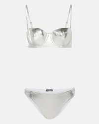 Dolce & Gabbana Bikini a balconcino Argento