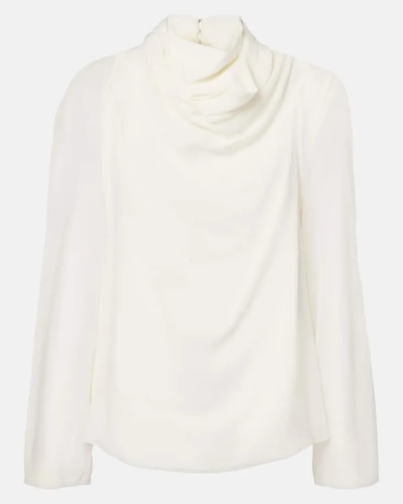 Altuzarra Top Cara in seta Bianco