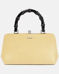 Jil Sander Borsa a tracolla Mini in pelle stampata Neutro