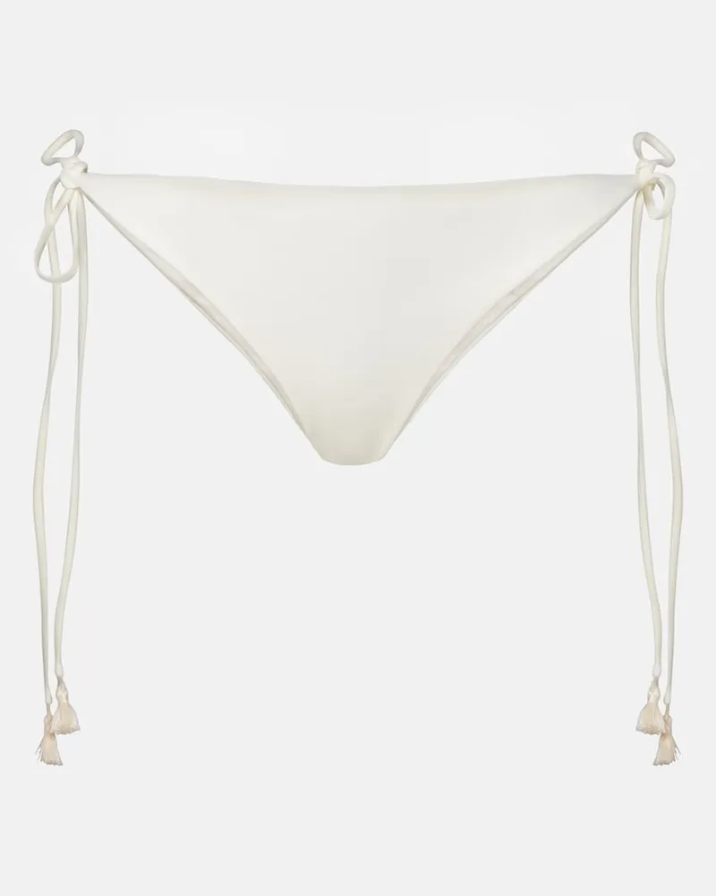 Johanna Ortiz Slip bikini a vita bassa Bianco