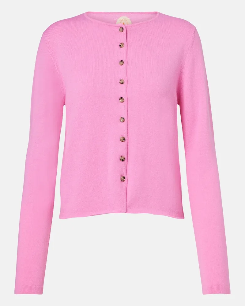 Jardin des Orangers Cardigan in cotone e cashmere Rosa