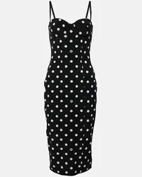 Dolce & Gabbana Abito midi a pois Nero