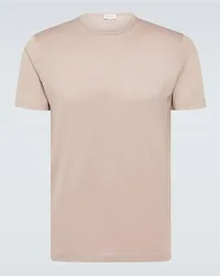 Sunspel T-shirt in jersey di cotone Rosa