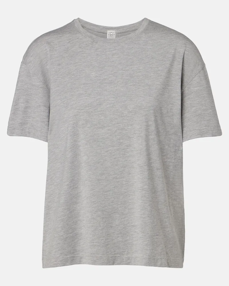 Totême T-shirt in jersey Grigio