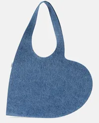 COPERNI Borsa Heart Mini in denim Blu