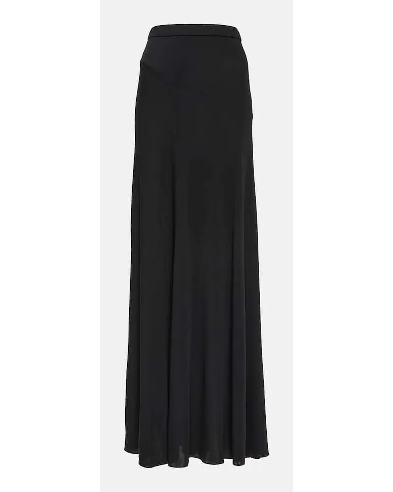 Tom Ford Gonna lunga in jersey a vita alta Nero
