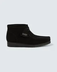 Clarks Stivaletti Wallabee in suede Nero