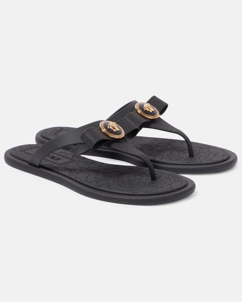 Versace Sandali infradito Medusa Nero