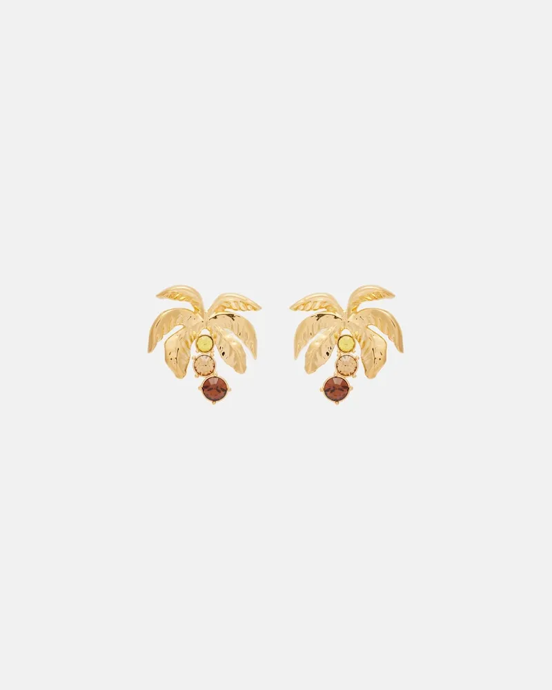 Oscar de la Renta Orecchini Palm Tree Oro