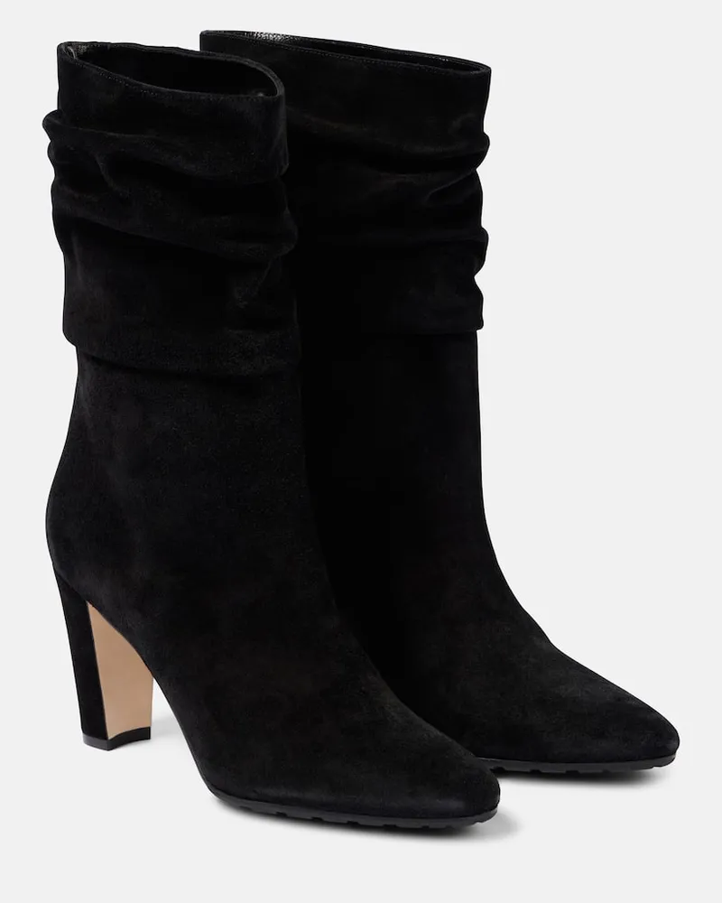 Manolo Blahnik Stivali Calasso 90 in suede Nero