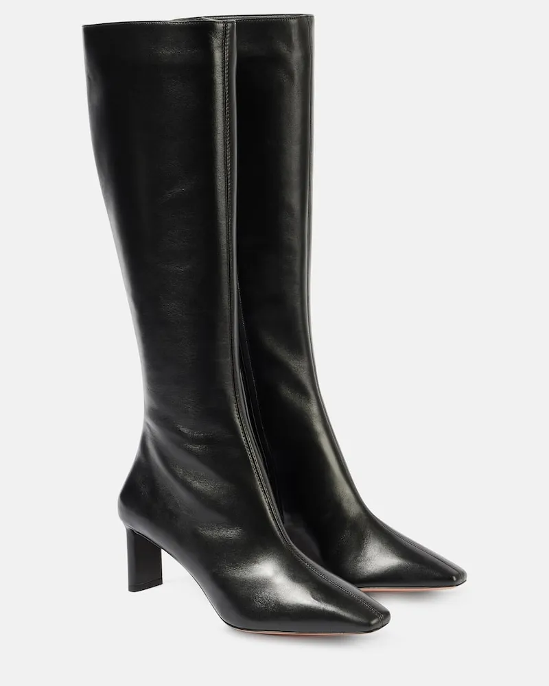 Aquazzura Stivali Zenn 65 in pelle Nero
