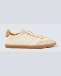 TOD'S Sneakers Tabs in suede e pelle Neutro