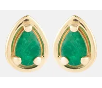 Orecchini Birthstone Bonbon in oro 14kt con smeraldi