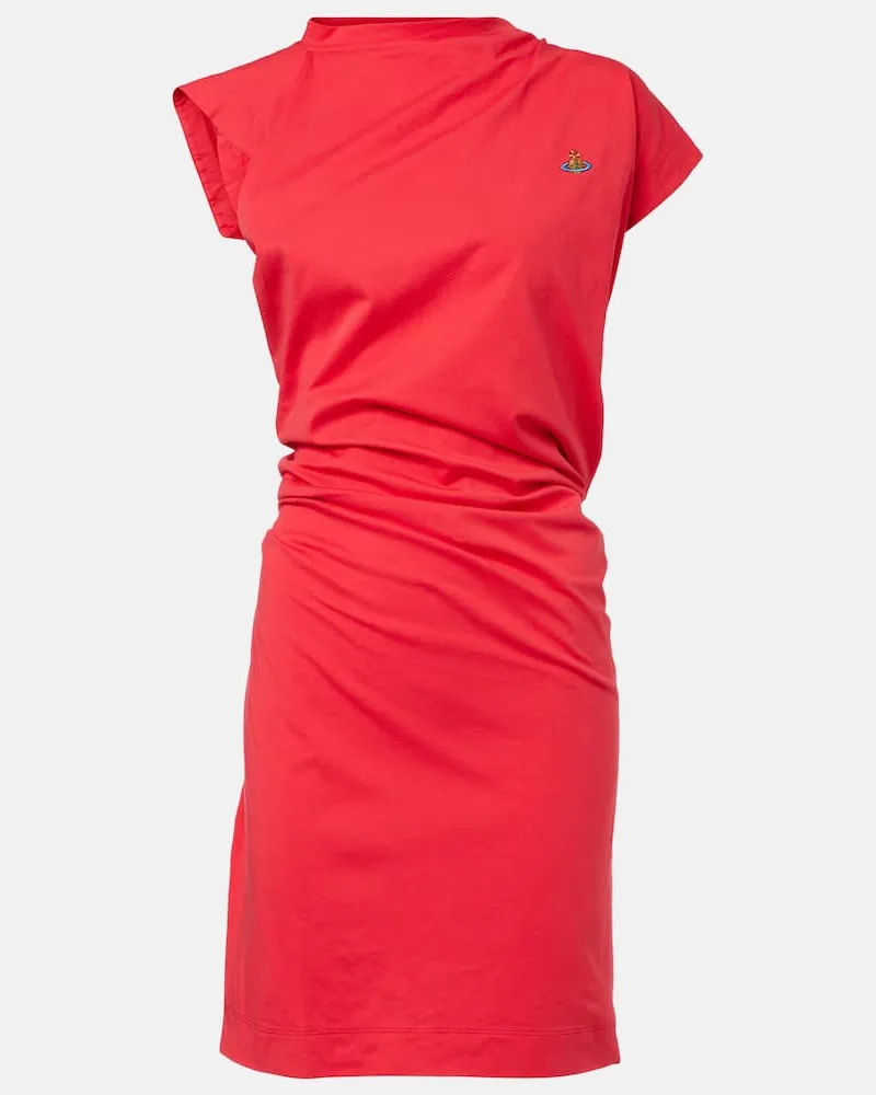 Vivienne Westwood Abito corto Hebo in jersey di cotone Rosso