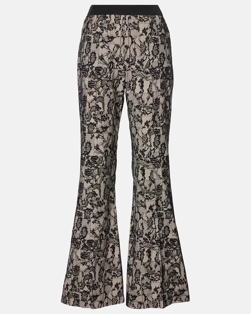 Joseph Pantaloni flared Tokyo in pizzo Nero