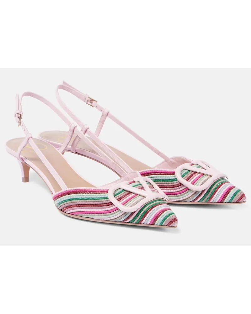 Valentino Garavani Pumps slingback VLogo Signature Multicolore