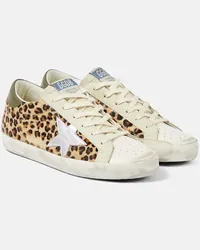 Golden Goose Sneakers Super-Star in pelle con stampa Multicolore