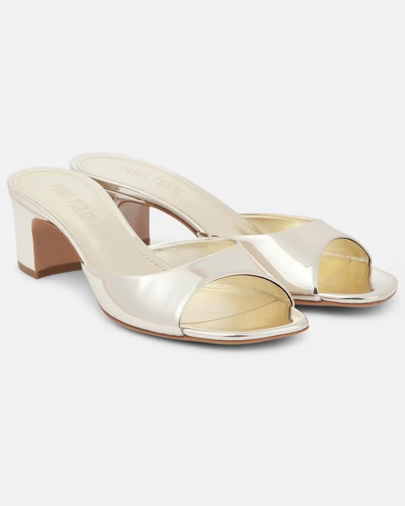 Paris Texas Mules Lara 50 in pelle metallizzata Oro