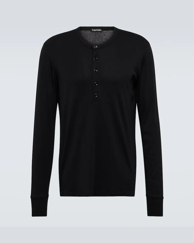 Tom Ford Top in jersey Nero