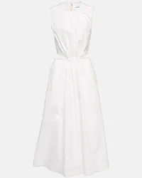 Proenza Schouler White Label - Abito midi in cotone con cut-out Bianco